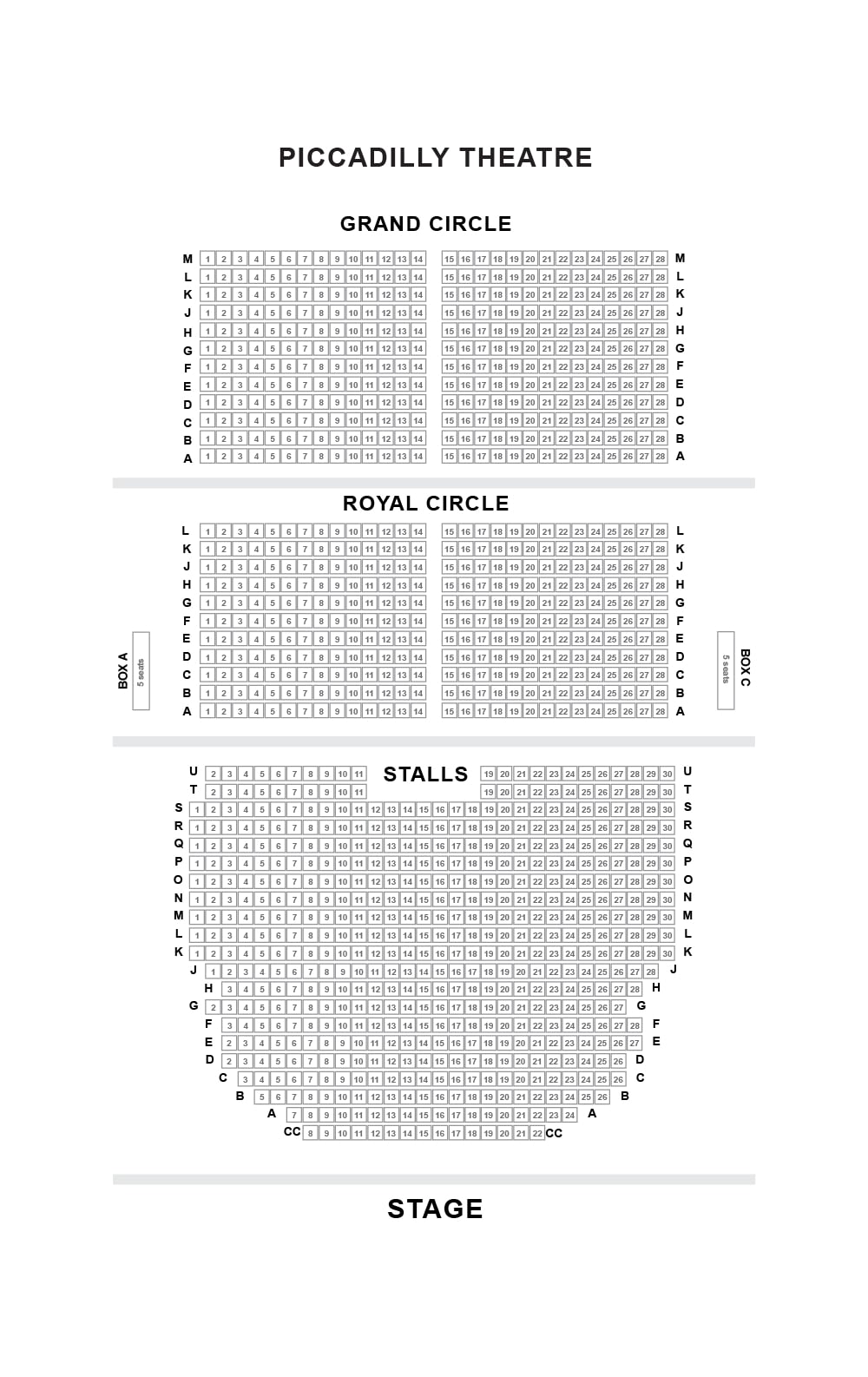 Moulin Seating Chart